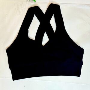 ALO YOGA Emulate Bra - Size S - Black - Like new.